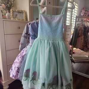Sparkly Unicorn Dress with Tulle Skirt